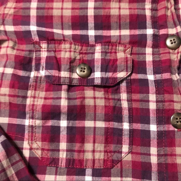 VANITY Hooded plaid long sleeve size Large - Picture 4 of 4